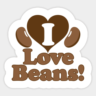 I Love Beans! Sticker